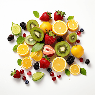 海洋与水果 高清视觉素材的交响