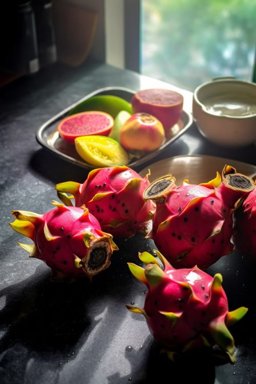 夏日红龙果 果园中的璀璨明珠